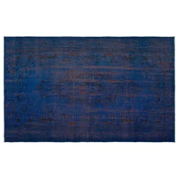 

Handmade Blue Vintage Overdyed Turkish Area Rug 166x272 Cm-5'5''X8'11''