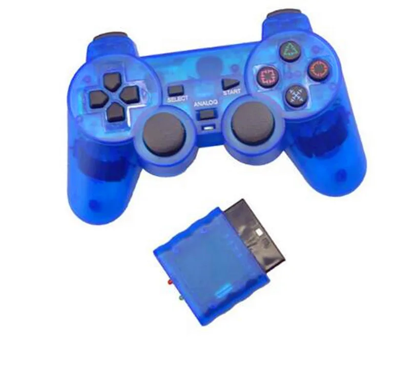 Беспроводной геймпад для sony PS2 PS контроллер для Playstation 1 2 Консоль джойстик полное колебание Shock Joypad Беспроводное управление - Цвет: 5