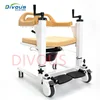 Multi-function patient Transfer Chair Can Take A Bath With Toilet  commode chair Seat Cushion Care Elderly Light   Wheelchair 2