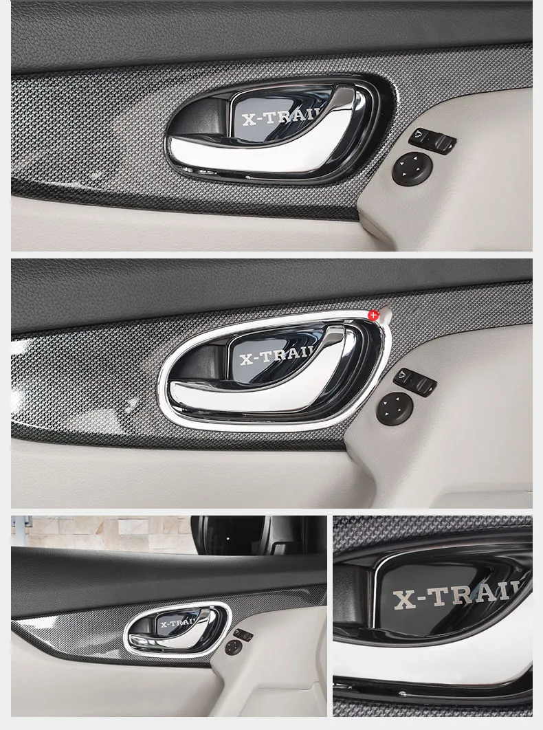 Для Nissan X trail T32 X-trail- Автомобильная внутренняя дверная чаша dohandle защитная накладка из нержавеющей стали части для украшения автомобиля