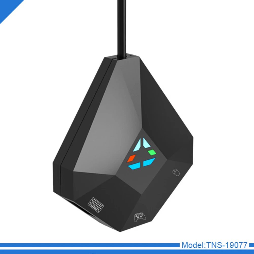 ABS черный Клавиатура Мышь конвертер контроллер аксессуары USB адаптер без вибрации PC Универсальный видеоигры геймпад для переключателя