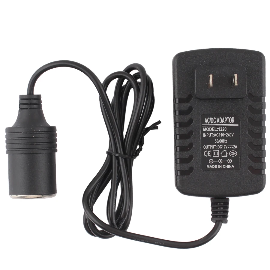 Adaptateur Allume Cigare Prise Electrique Ac 220v Dc 12v Convertisseur 2a  Alimentation De Voiture Prise 1a 5a 6a 10a Allume-cigare De Voiture  Automatique Eu Us - Adaptateurs Ac / Dc - AliExpress