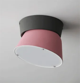 

Nordic New Fashion Design Living Room LED Lamp Simple Restaurant Bar Bedroom Study Color Adjustable Angle LED Ceiling Lamp