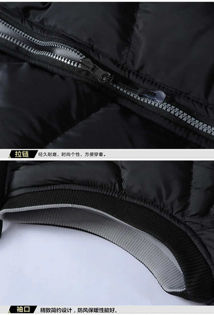 Autumn And Winter Men Double-sided Wear Waistcoat Thick Hooded down Cotton Vest Couples Hooded MEN'S Outerwear