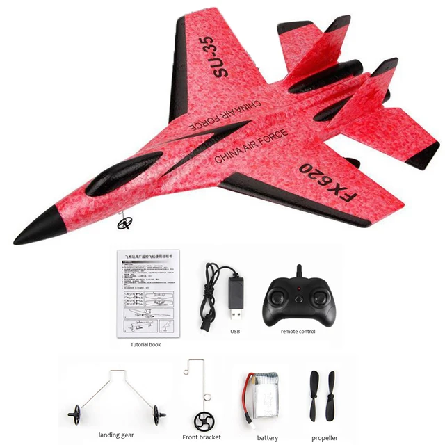 Free Shipping SU-35 RC Remote Control Airplane 2.4G Remote Control Fighter Hobby Plane Glider Airplane Foam Toys RC Plane Kids