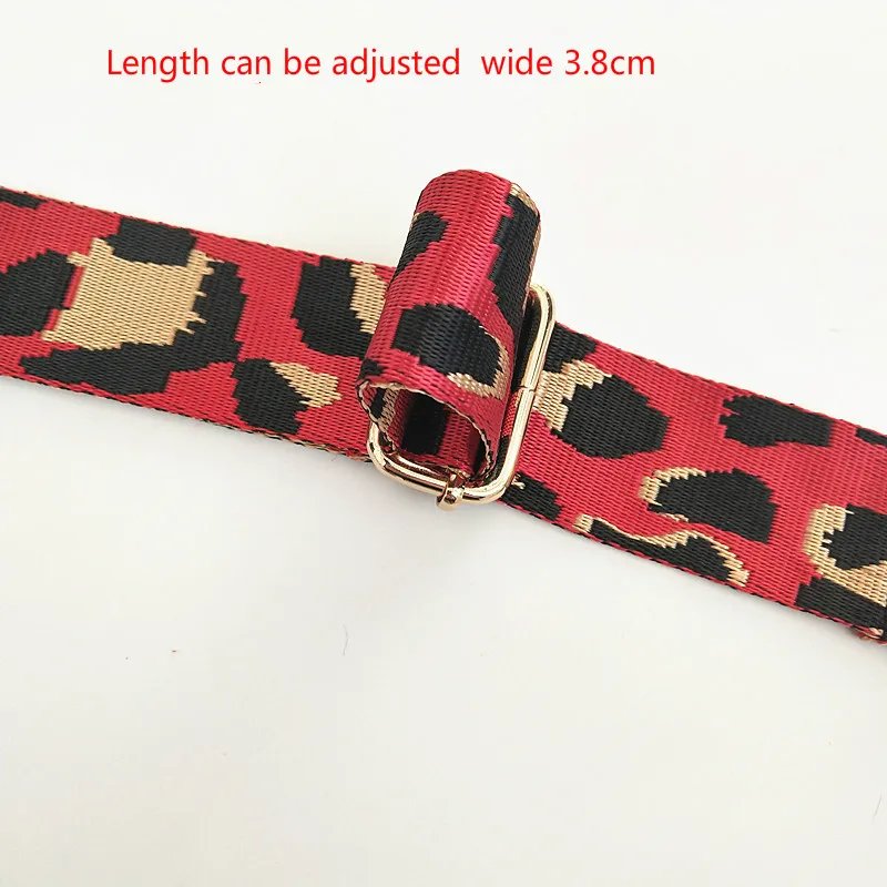 Deepeel Women 2.5cm Narrow Bag Strap Fashion Colorful Leopard Shoulder Crossbody  Straps Accessories Female Adjustable Bags Belt