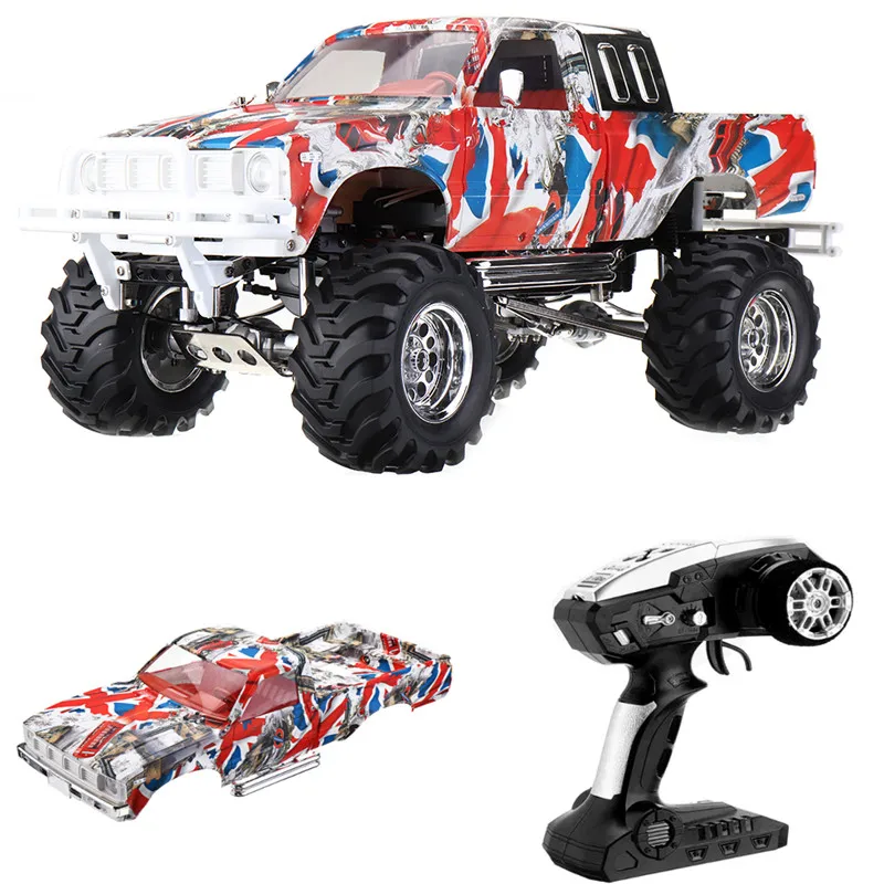 HG P407 с 2 корпусами 1/10 2,4G 4WD аппаратная Электроника пластик RC автомобиль для TOYATO Металл 4X4 пикап RTR модель автомобиля