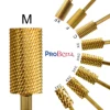 RolinStar 6.6 Large Barrel Gold Tungsten steel Carbide nail drill bits Nail Art Tools Burrs 3/32" Manicure Accessories 1