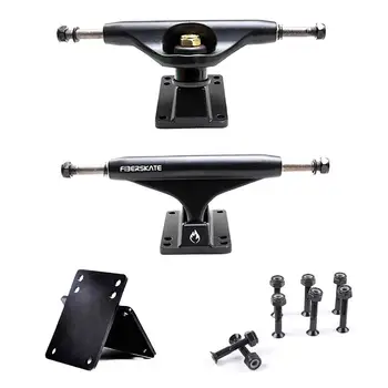 

12pcs Kit 5 Inch Adult Skateboard Bracket Skateboard Bridge Hollow Column 3MM Gasket 29MM Bridge Nail Set Skateboard Parts Wheel