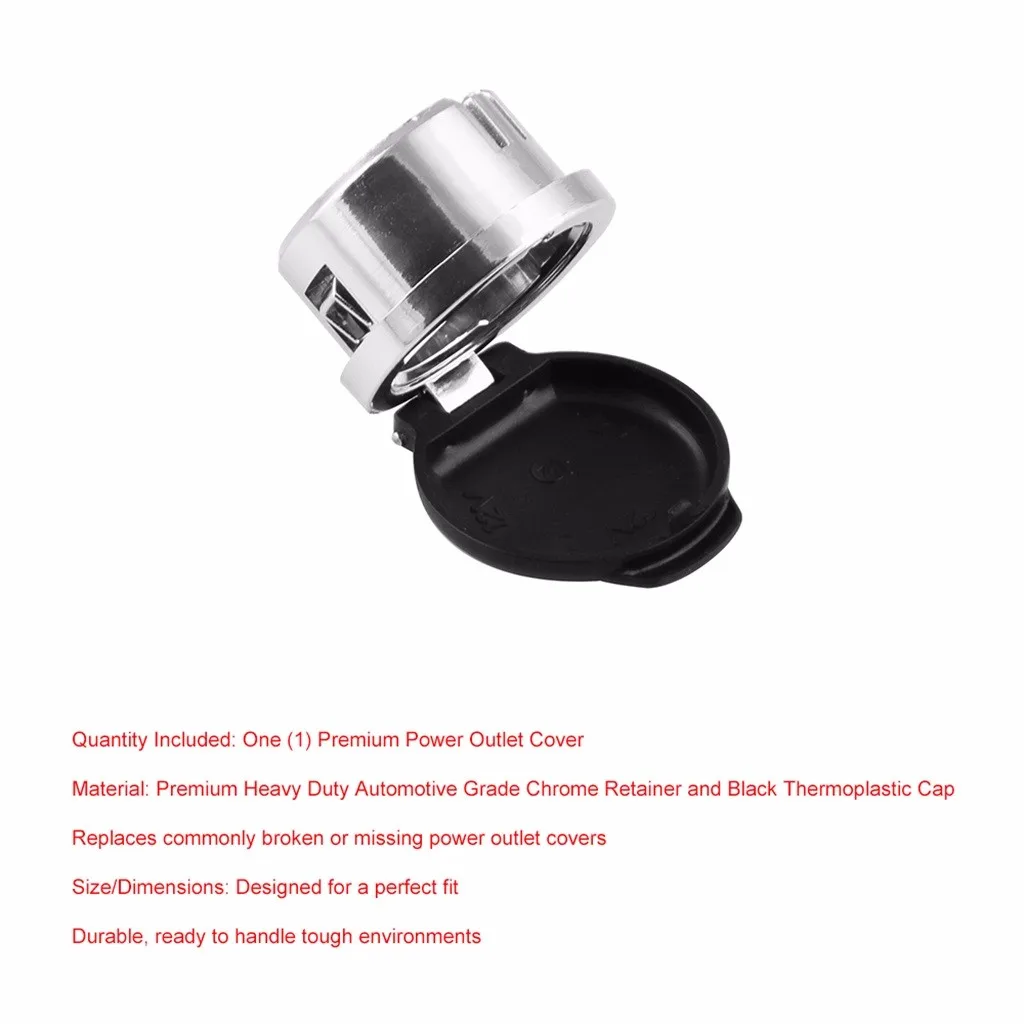 Крышка розетки для Chevrolet для Gmc для Cadillac 2007-2013 20983936 для Silverado 1 шт. черная крышка розетки# P55