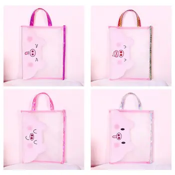 

A4 Cute Pig Document Bag Zipper File Folder Holder Portable Test Paper Pencil Case Student Stationery Creative Gift