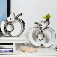 Современное минималистическое Керамическое яблоко, счастливые украшения, украшение для дома, гостиная/офис, статуэтка для декора X3996