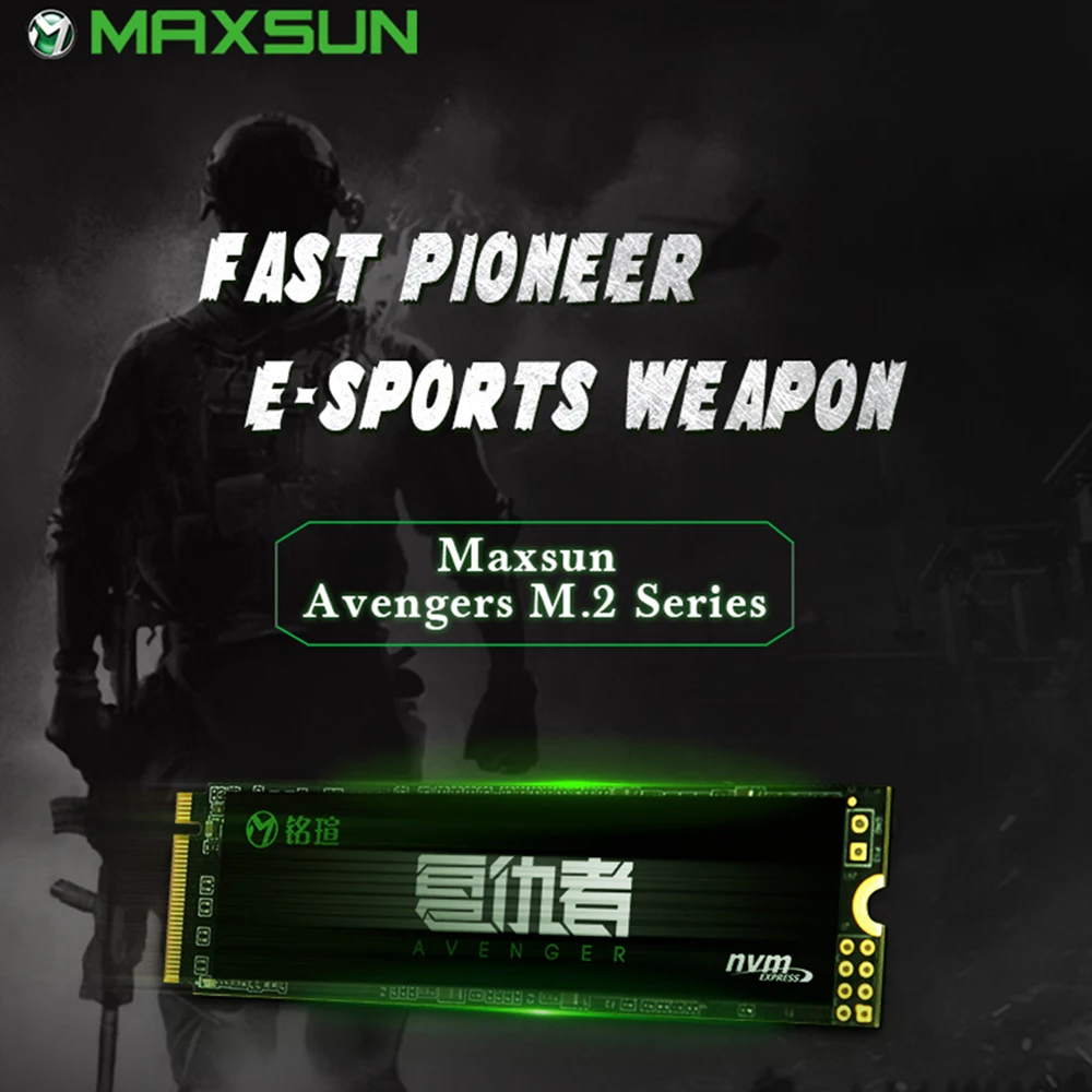 MAXSUN ssd M2 Avenger m.2 SSD M.2-2280 3D NAND Flash SMI 2263XT Внутренние твердотельные накопители для настольных ПК