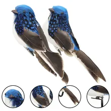 Мини Поддельные птицы Искусственное перо пена голуби Свадебные украшения сада орнамент имитация украшения птица МОДЕЛЬ Мини Съемный