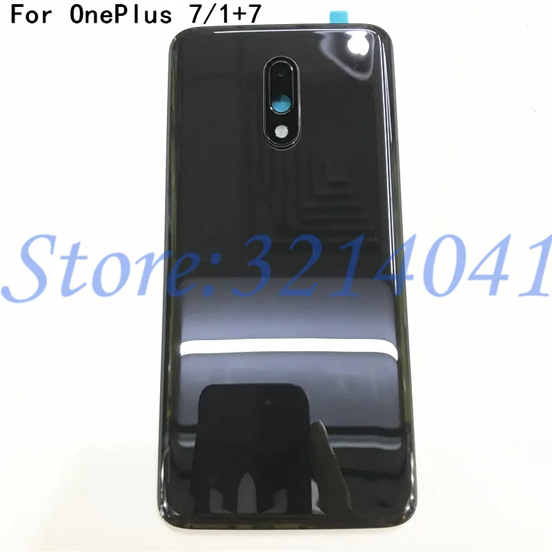 Стеклянный задний Чехол для OnePlus 7 Крышка батарейного отсека задняя дверь 7 Корпус Запасные части для Oneplus 7 задний корпус