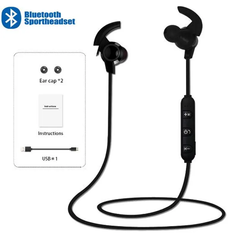 

Wireless Bluetooth Earphones Active Noise Cancelling Sports Earpieces Earbuds in-ear Headsets with Mic For Samsung Huawei Xiaomi