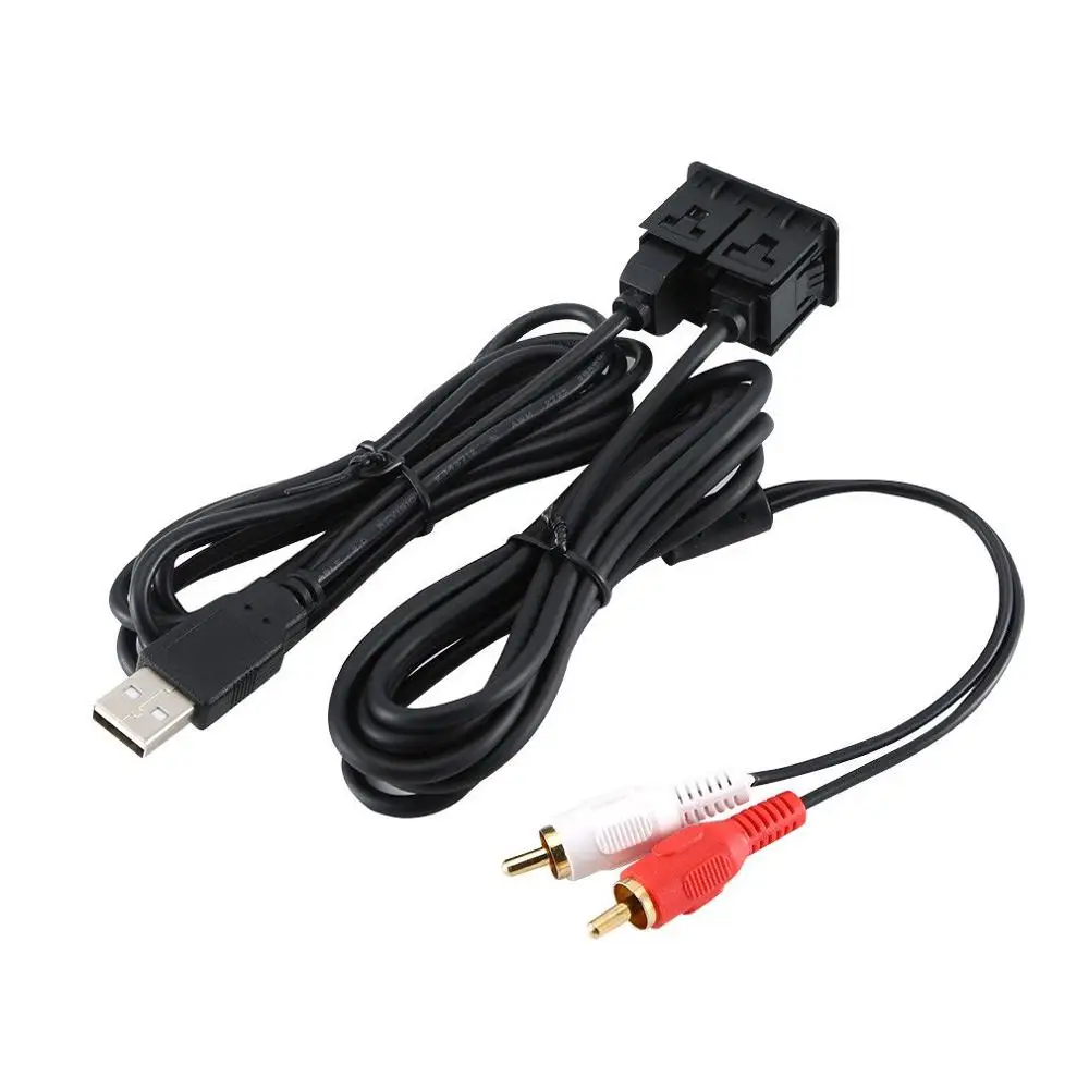 1 м для машины, кабель Rca адаптер переключатель 3,5 мм аудио разъем Aux Usb кабель удлинитель панель Rca кабель для Toyota