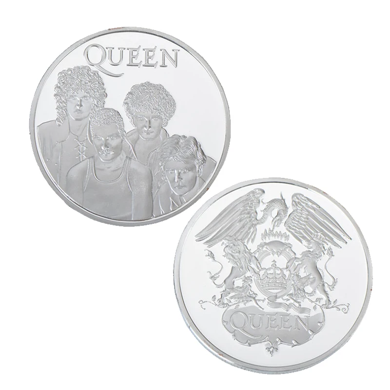 WR королева металлическая монета с серебряным покрытием памятная винтажный декор