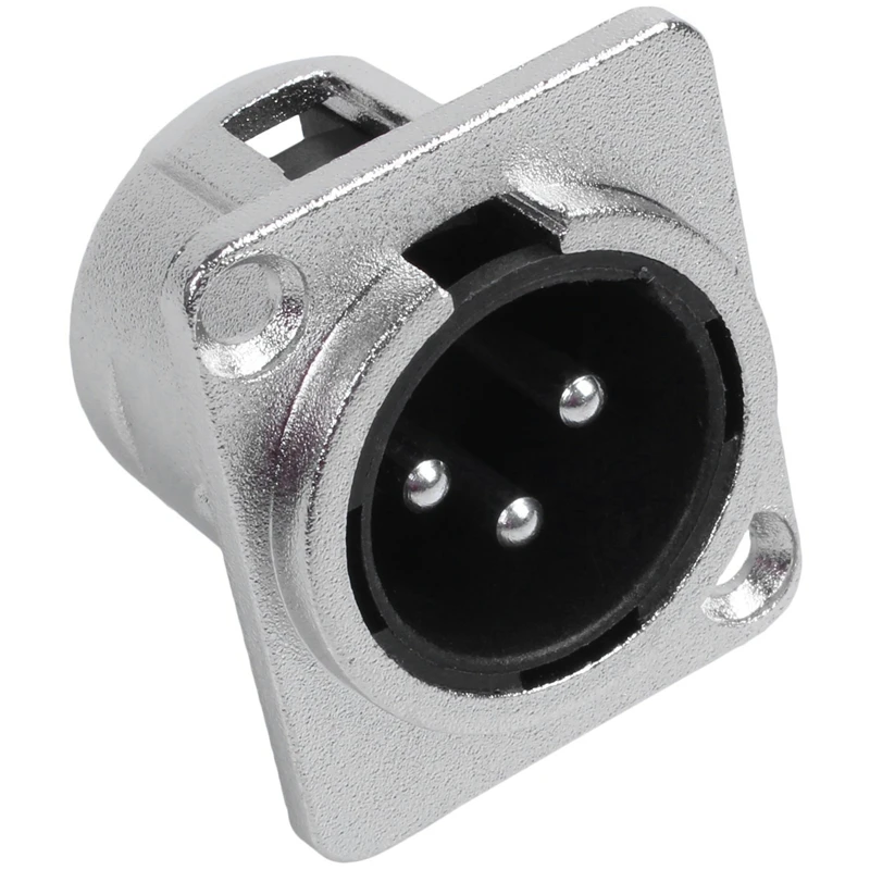 8 Пак XLR Jack 3 Pin-panel Mount jacks D Series: 4 шт женский размер XLR-F и 4 шт мужской размер XLR-M