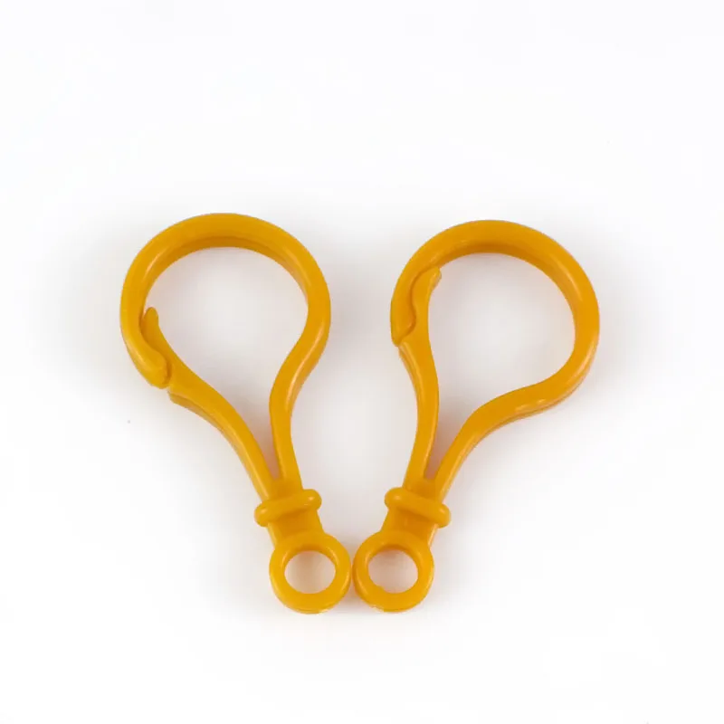 Meetee 100/300pcs Plastic Buckles Keychain Snap Hook Lobster Clasp DIY Backpack Sewing Handmade Bag Purse Accessories F7-3 - Цвет: coffee