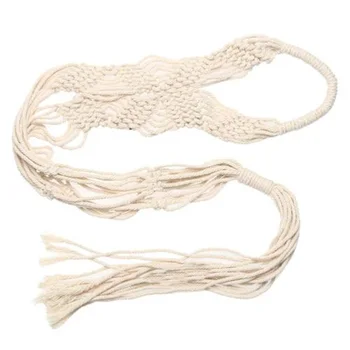 

2018-new Vintage Macrame Plant Hanger Garden-Flower Pot Holder Hanging Basket