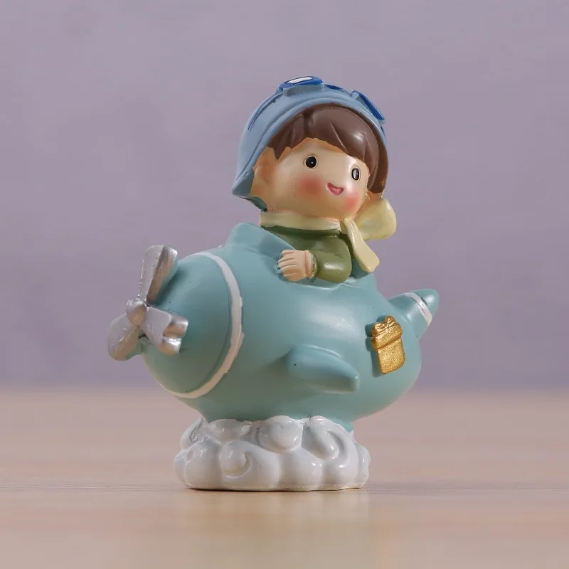 Новогоднее украшение, украшение автомобиля, мужская и женская кукла пилота, креативная кукла, украшение, полимерная для торта, украшение Топпер