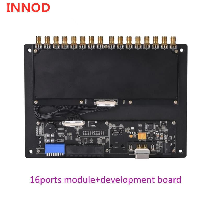 Система контроля доступа считыватель rfid-затворов Impinj R2000 чип 8 каналов uhf rfid считыватель писатель расстояние при чтении 1~ 35m Ethernet TCP/IP ttl uart - Цвет: 16ports rs232 YR9052