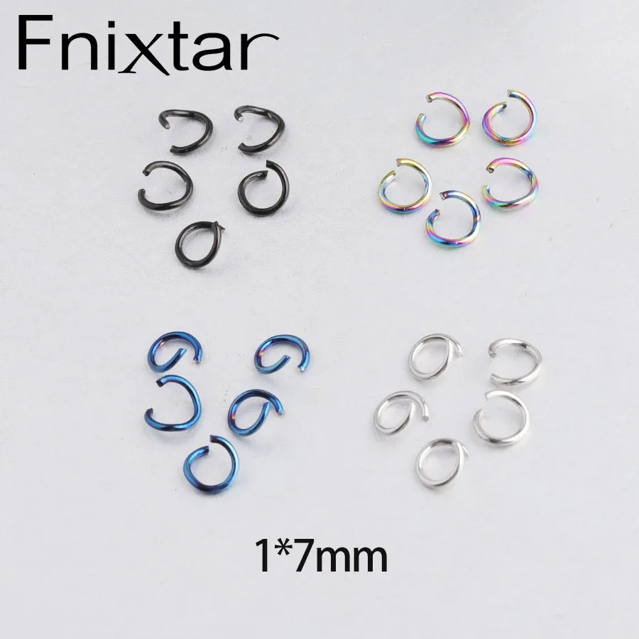 Fnixtar Нержавеющая сталь открытые Колечки 0,6*3 мм DIY аксессуары для украшений 1000 шт./лот