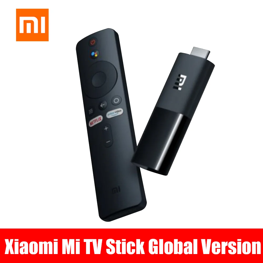 Global Version Xiaomi Mi TV Stick Android TV 9.0 Quad-core 1080P Dolby DTS HD Dual Decoding 1GB 8GB ROM Google Assistant Netflix