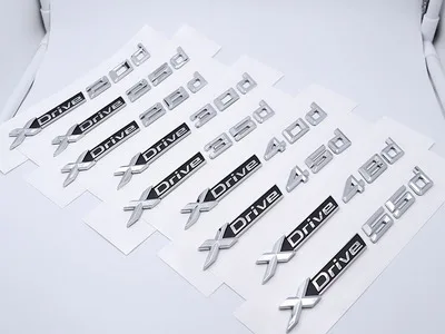 1X хромированный автомобильный наклейка XDrive с эмблемой X Drive 18d 20d 23d 25d 28d 30d 35d 40d 45d 48d