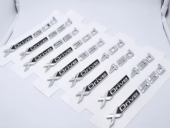 

50X ABS Chrome Car XDrive Emblem Trim Sticker X Drive 20d 25d 28d 30d 35d 40d 45d 48d 55d For BMW X1 X3 X5 X6 E83 E84 F25 F26