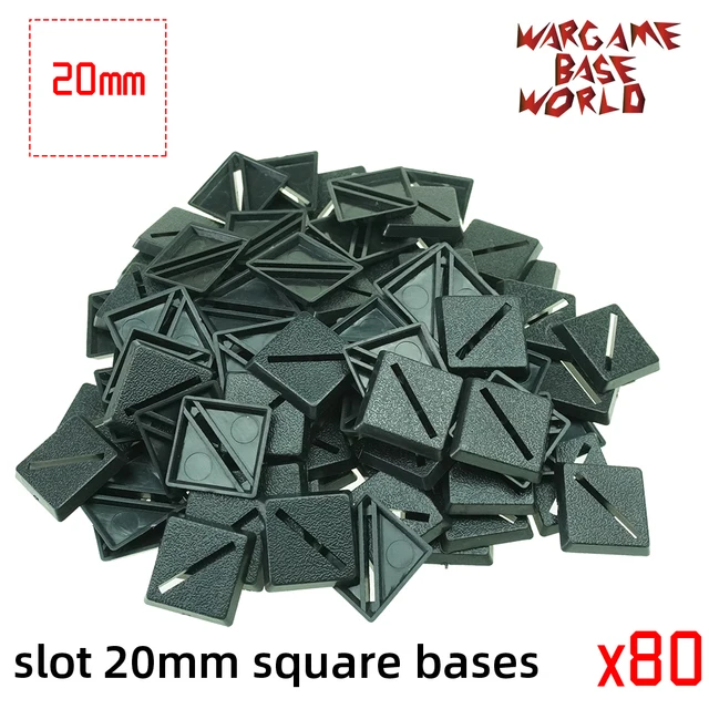 wargame base world - slot 20mm square bases 4