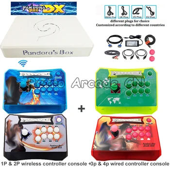 

30%off Pandora Box DX 4 Players Controller Set Wireless and Wired Console Arcade Game Board 3000 in 1 103*3/4p 34*3d Games