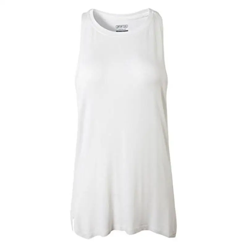 Jeansian Для женщин быстрое высыхание Slim Fit безрукавки для Tanktops безрукавная майка сорочка SWT239 белый