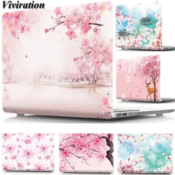

For Macbook Pro Retina Air 11 13 12 15 For Macbook Pro 13 A1278 Case Cover Women Beautiful Cherry Blossom Printing Laptop Shell