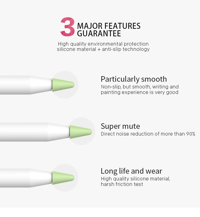 8 шт. для Apple Pencil 1 2 планшетный стилус сенсорная перьевая ручка чехол мягкий силиконовый защитный чехол для Apple Pencil Case Touch Cover