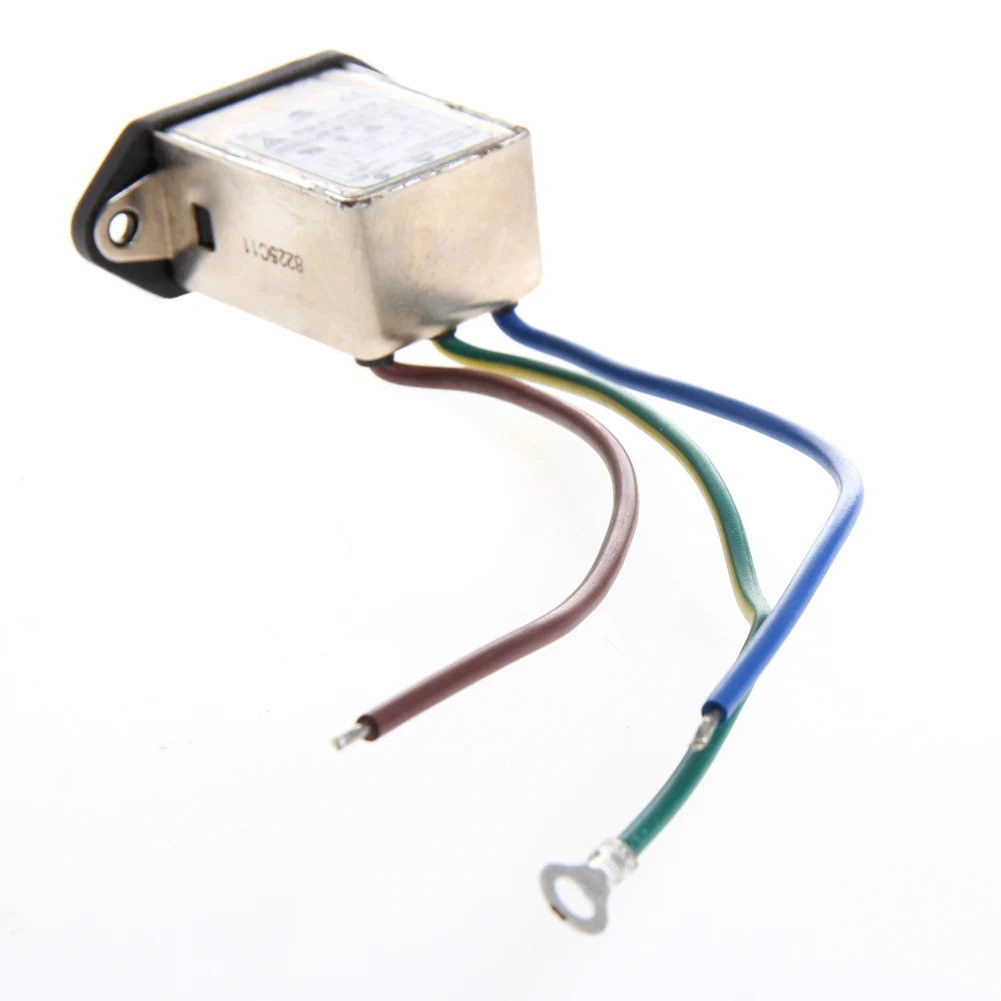 3-контактный Панель крепление фильтр EMI 115/8A 220 В переменного тока, 50/60Hz Мощность фильтр BALnector 95AC