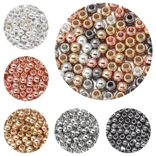 

20-100pcs/Lot 6 8 10 12 14mm CCB Spacer Beads Round Loose Bead Big Large Hole Beads For Jewelry Making DIY Bracelet Wholesale