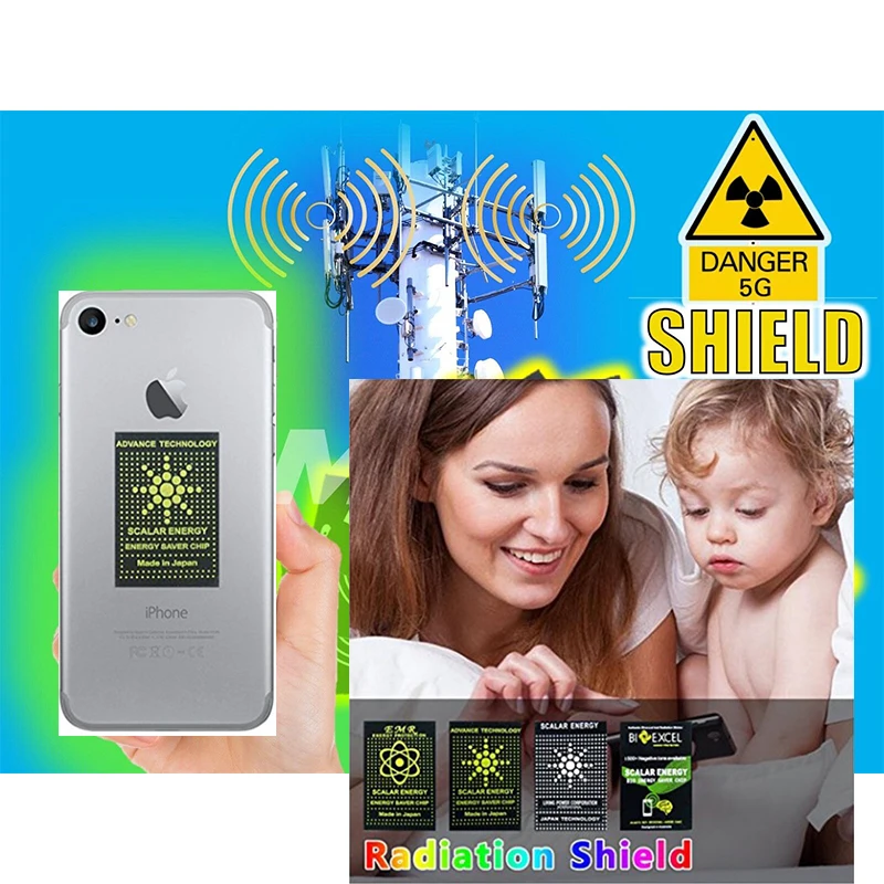 10pcs EMP EMF EMR Protection Anti Radiation Sticker for Phones, Laptops