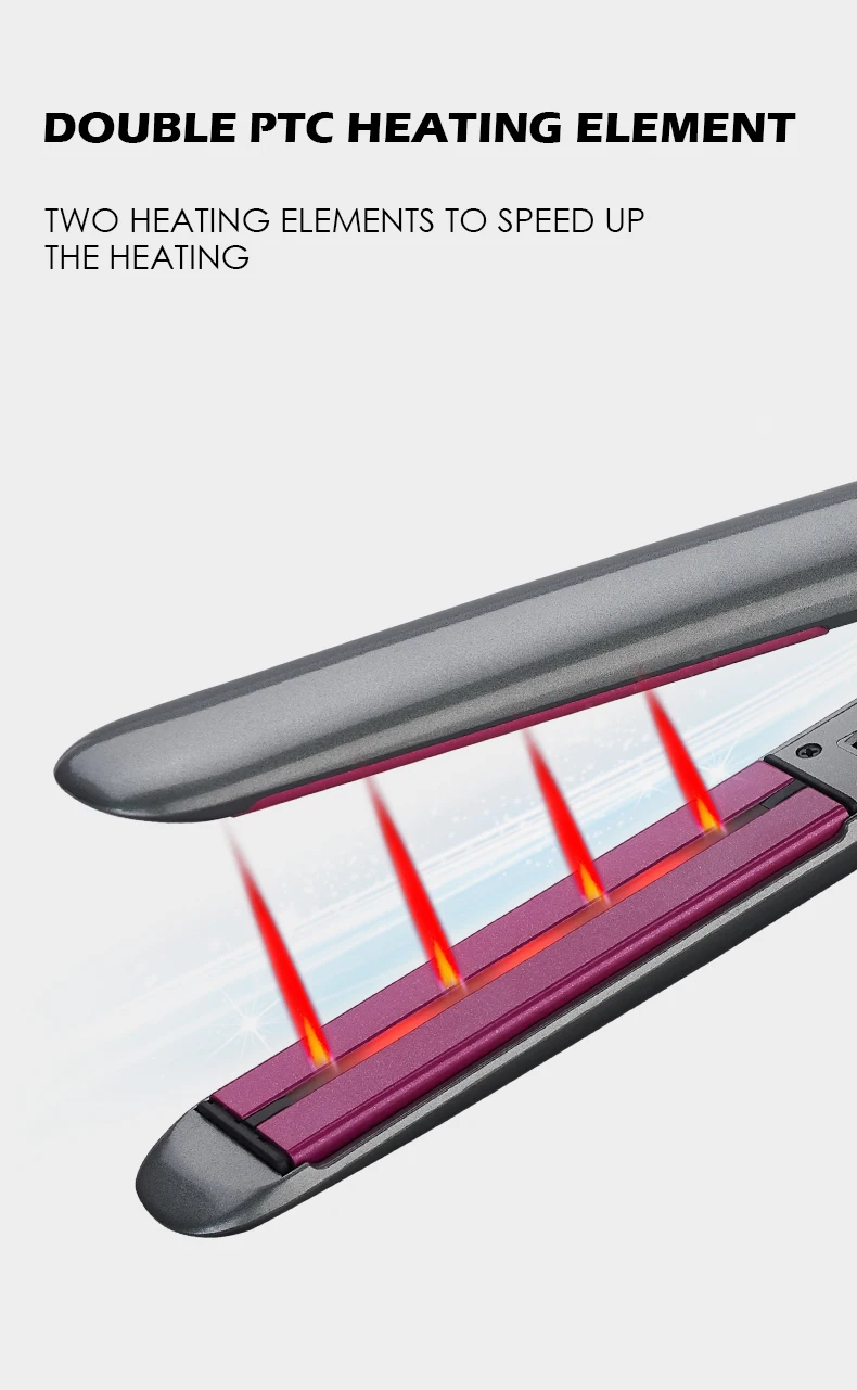 Инфракрасный выпрямитель для волос 2 в 1, утюжок для волос, профессиональная керамическая плойка для завивки волос, ионный выпрямитель для волос