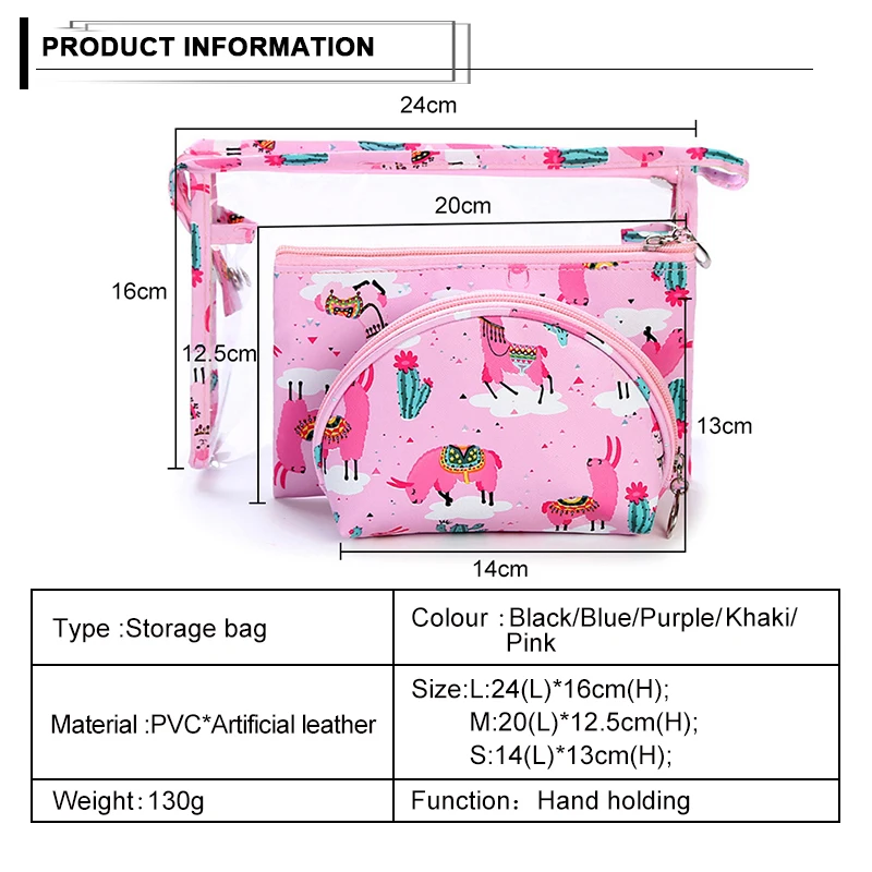 Набор из 3 предметов прозрачная Сетчатая Сумка для мытья сумка хранения дорожная