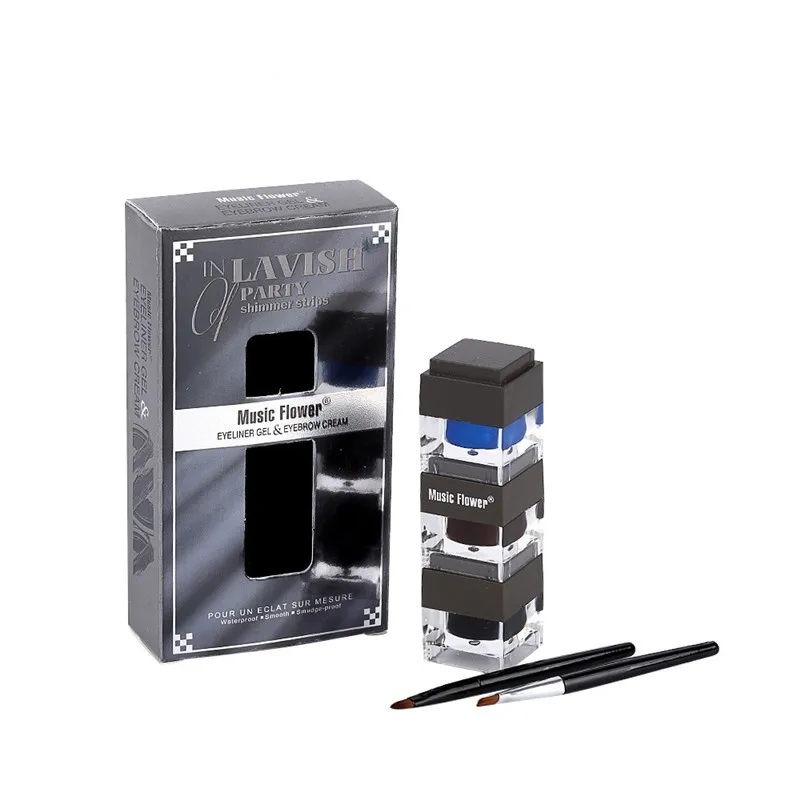 3 Colors/set Durable Eyebrow Pomade Gel Waterproof Makeup Accessories Eyebrow Cream Enhancer With Eyebrow pencil Brush
