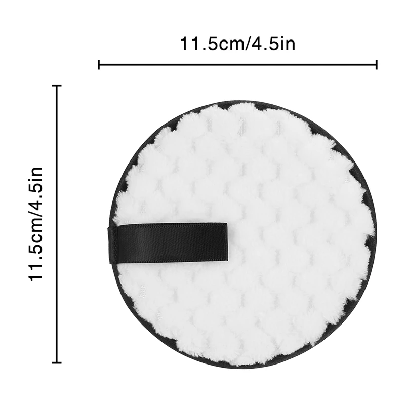 4pcs Soft Fiber Lazy Makeup Remover Puff Double Sided Makeup Sponge Easy To Use Facial Wash Puff Beauty Make Up Remover Tools
