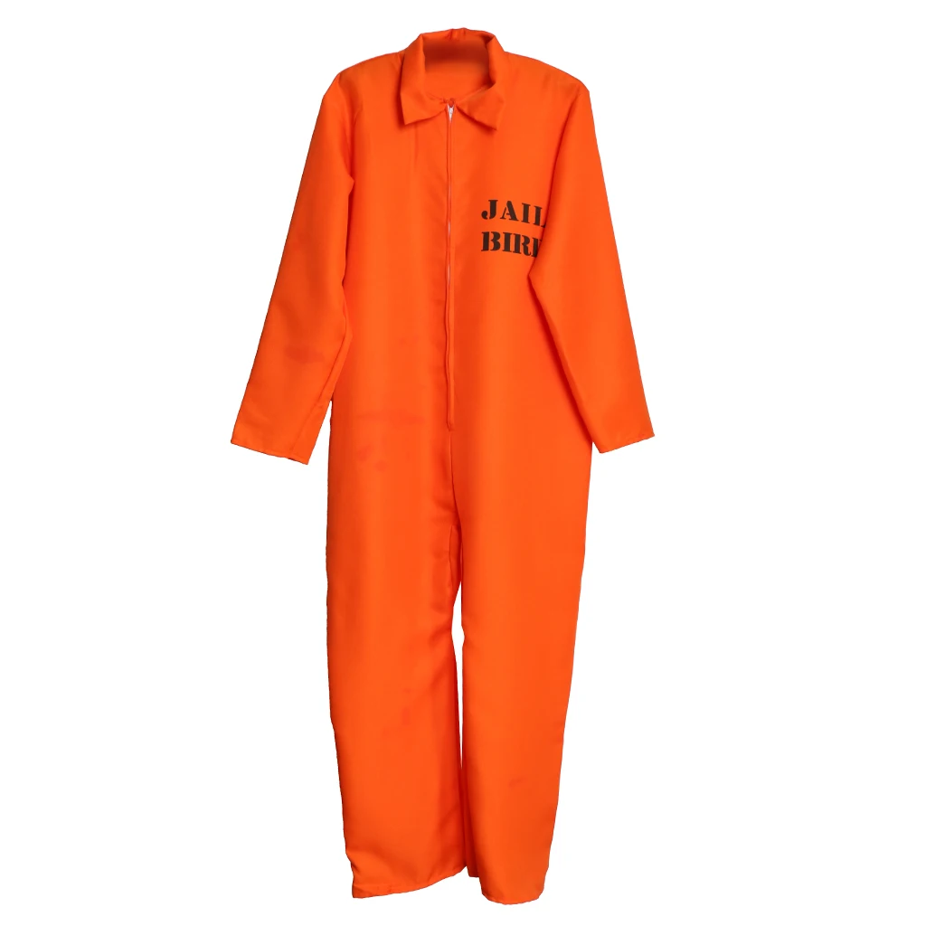 

prettyia Spandex Prisoner Overall Jumpsuit Convict Stag Do Party Fancy Dress Costume Accessory for Stag Do's Fancy Dress Event