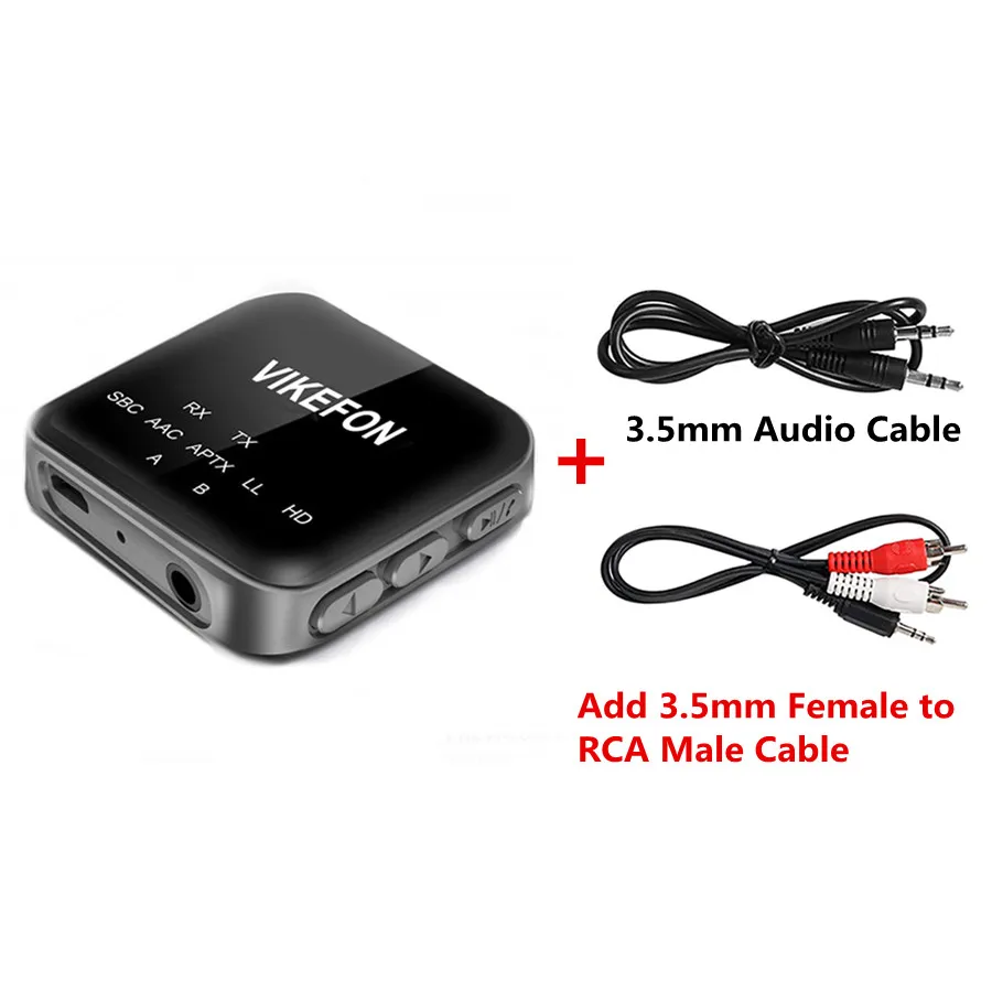 With RCA Cable Bluetooth 5,0 приемник передатчик CSR8675 aptX HD LL 3,5 мм разъем AUX RCA ТВ автомобильный беспроводной Bluetooth аудио адаптер - Цвет: With RCA Cable