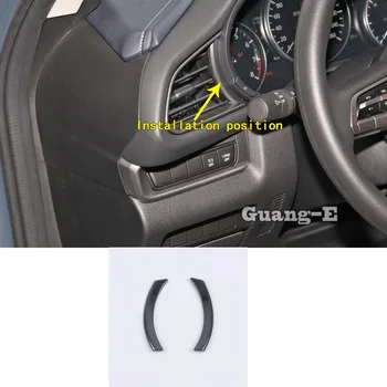 

For Mazda CX-30 CX30 2020 2021 Car Styling Vent Outlet Front Air Condition Panel Control Trim Frame Hoods Moulding 2pcs