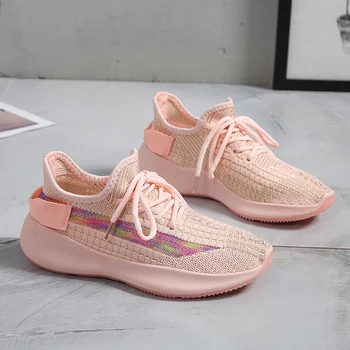 

2020 New Trend Women Jogging Walking Shoes Breathable Ladies Trainers Shoes Designer Runners For Women Pink Gym Sneakers Girls