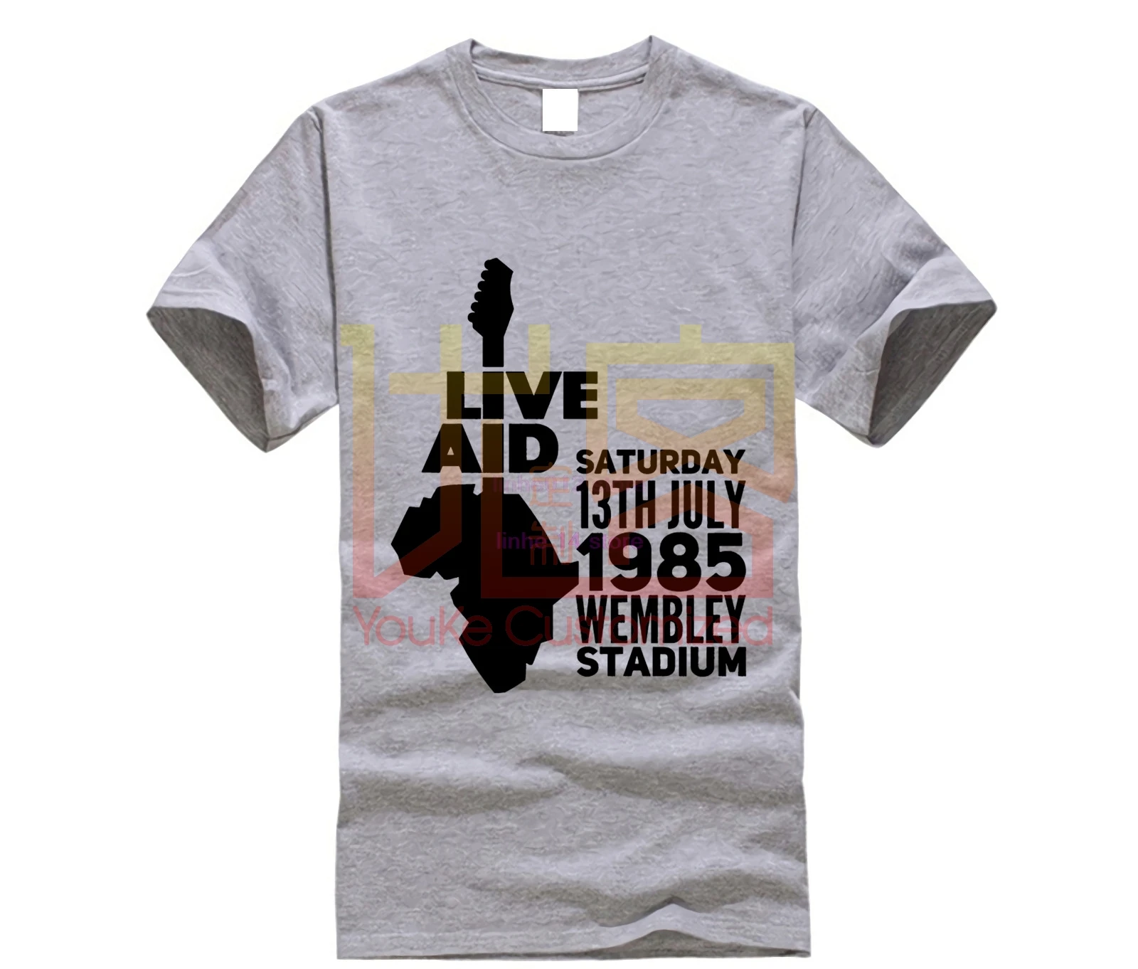 

Live Aid Rock Music T-shirts Queen 100% Cotton Electronic Guitar Hip Hop Dance Concert Tshirts For Youth Fashion Band Tops Tees