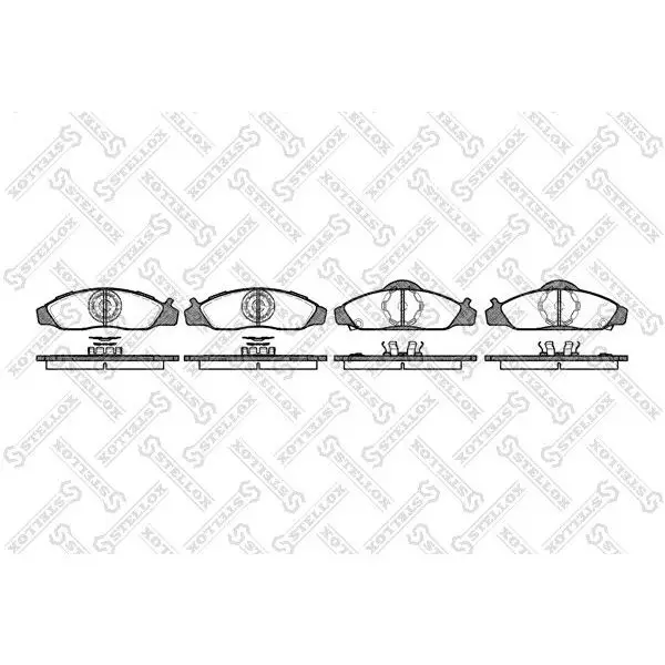 Колодки дисковые п.\ Ssangyong Musso 2.3/2.9TD 98-00,Daewoo Muss