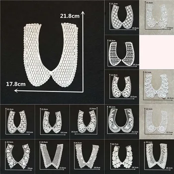 

New arrive Hot sell Hollow out Flower Lace Sewing Applique Lace Collar Sewing Neckline Embroidery DIY Wedding Dress Accessories
